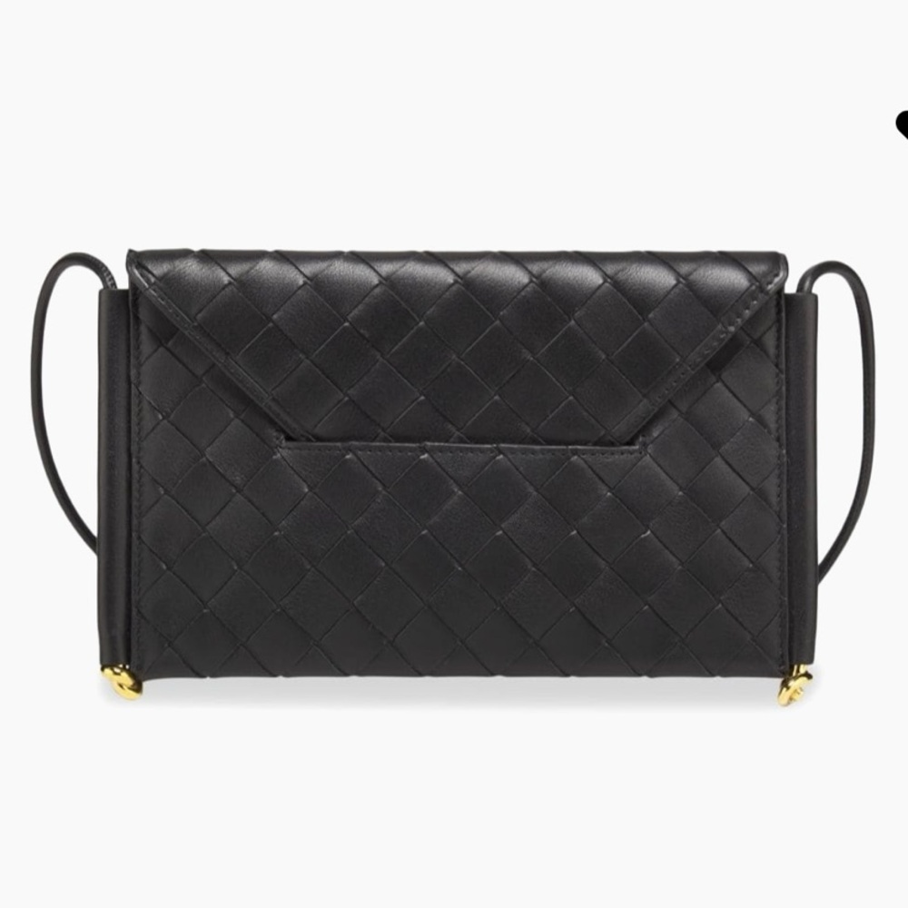 NWT Bottega Veneta Intrecciato Leather Envelope Wallet on Chain